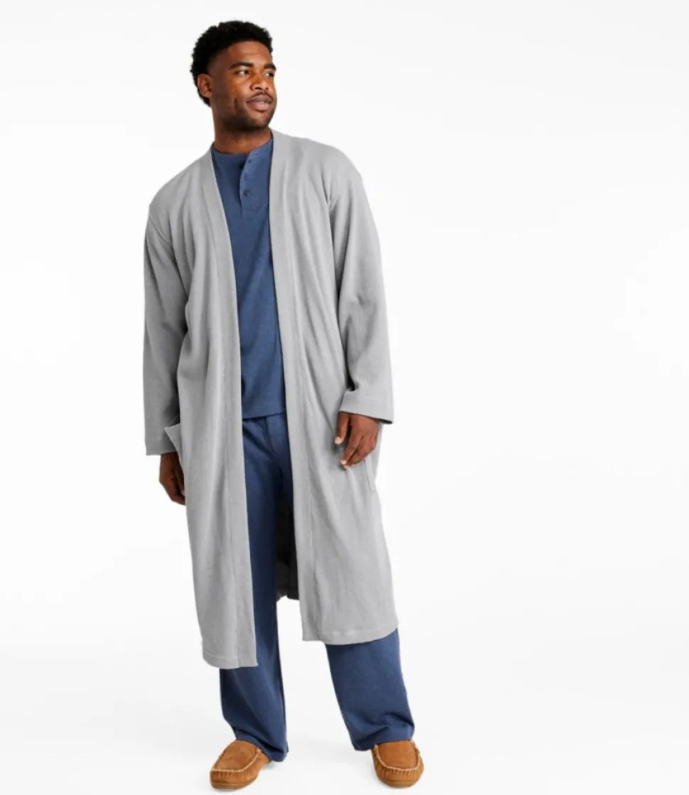 Flash Sale L.L.Bean "Men's Comfort Waffle Robe, Unlined" DeepPort