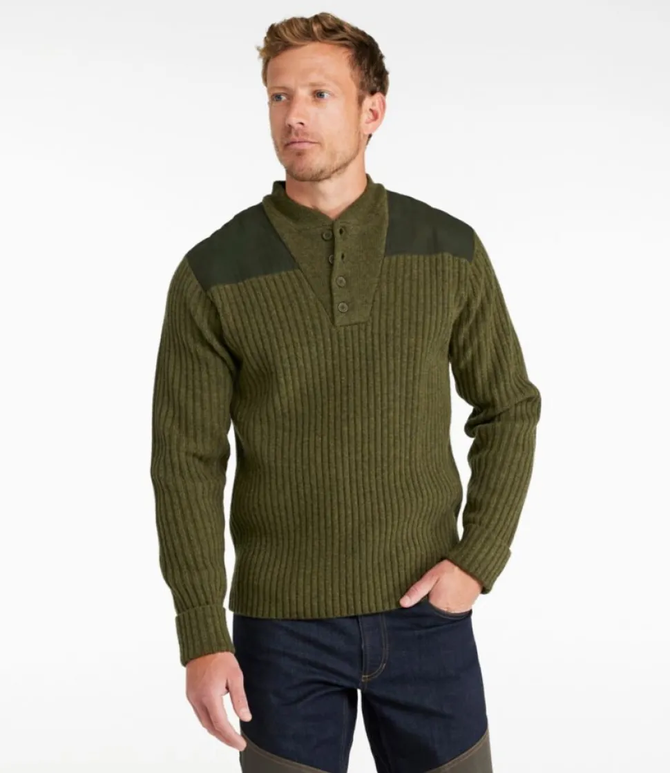 Clearance L.L.Bean "Men's Commando Sweater, Henley"