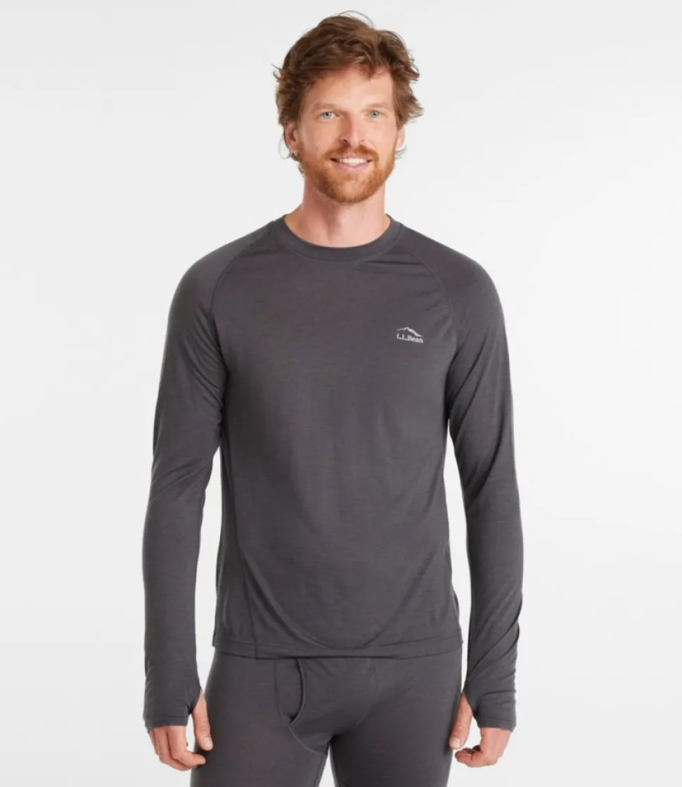 Outlet L.L.Bean "Men's Cresta Ultralight 150 Crew Top" AlloyGray