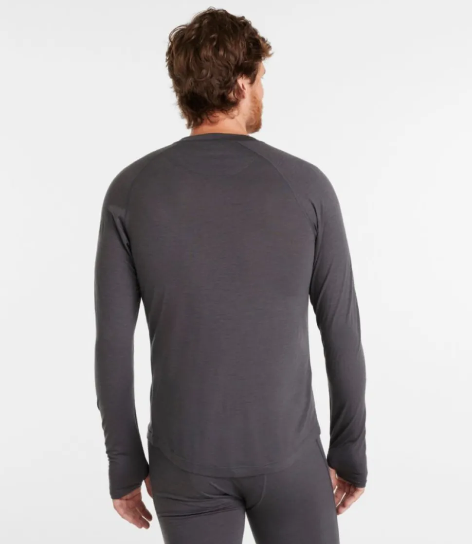 Outlet L.L.Bean "Men's Cresta Ultralight 150 Crew Top" AlloyGray