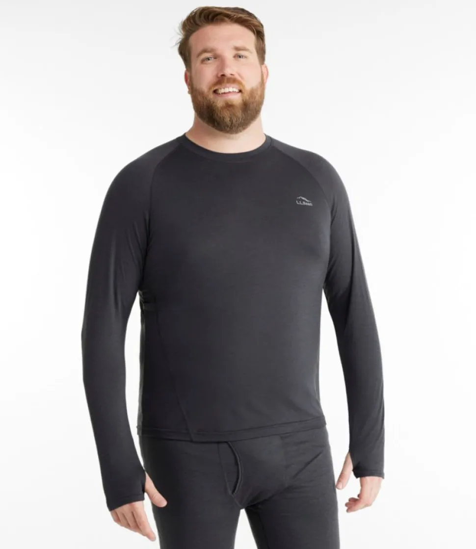Outlet L.L.Bean "Men's Cresta Ultralight 150 Crew Top" AlloyGray