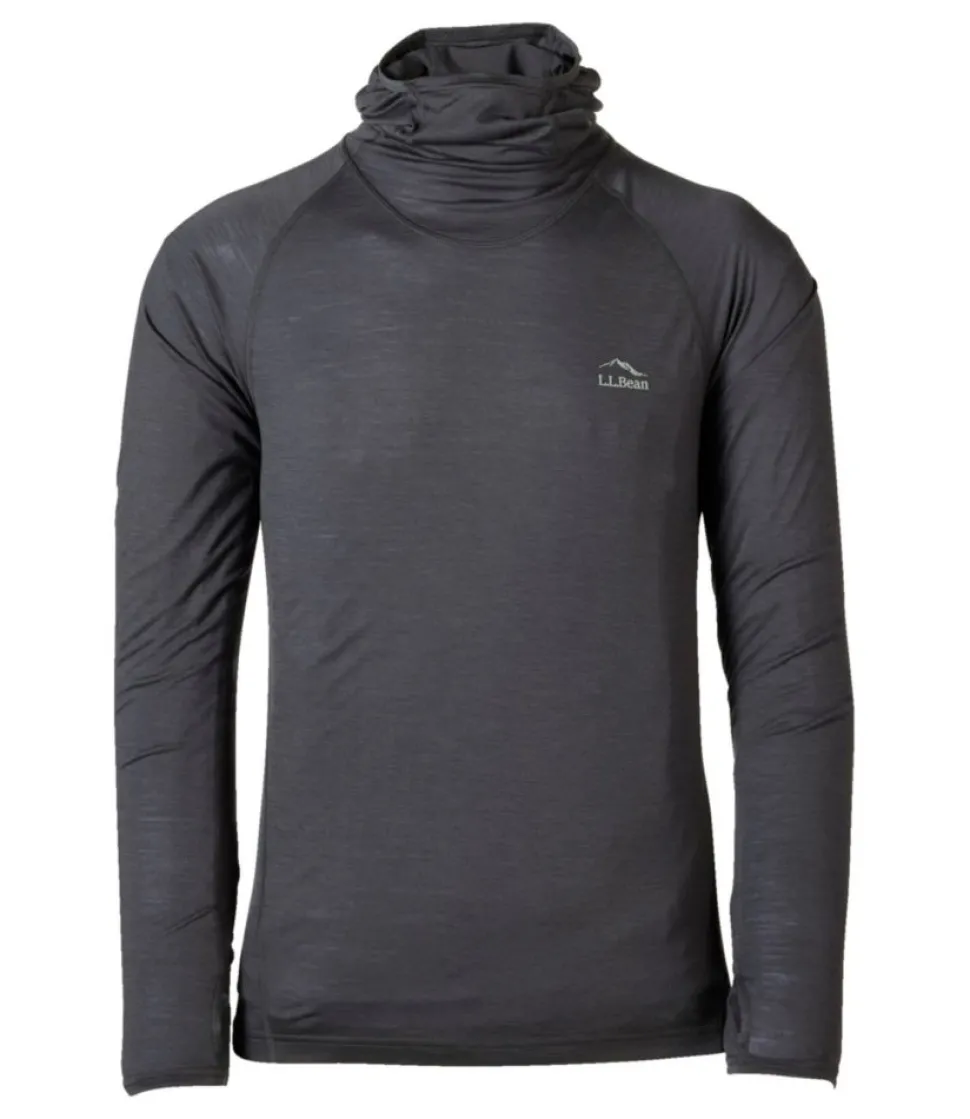 Cheap L.L.Bean "Men's Cresta Wool Ultralight 150 Base Layer, Hoodie" AlloyGray
