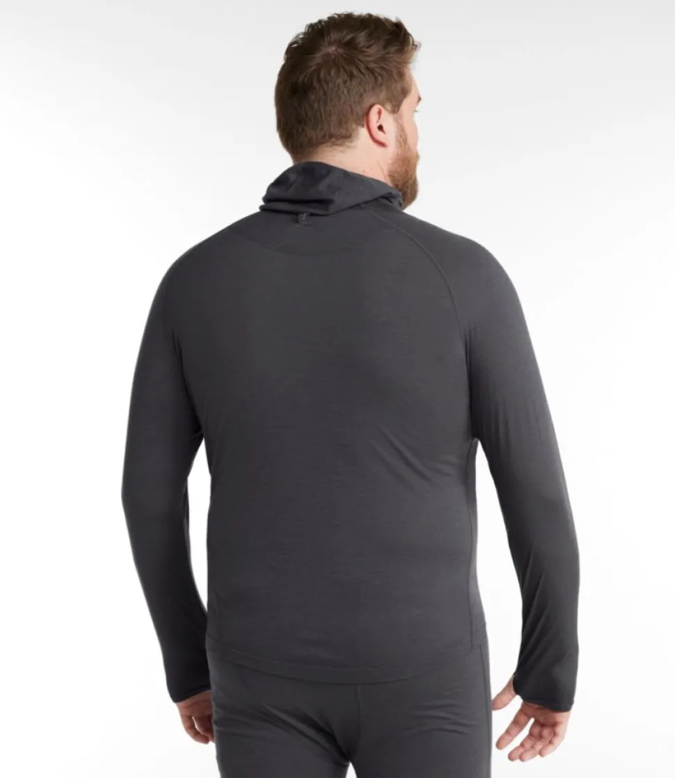 Cheap L.L.Bean "Men's Cresta Wool Ultralight 150 Base Layer, Hoodie" AlloyGray
