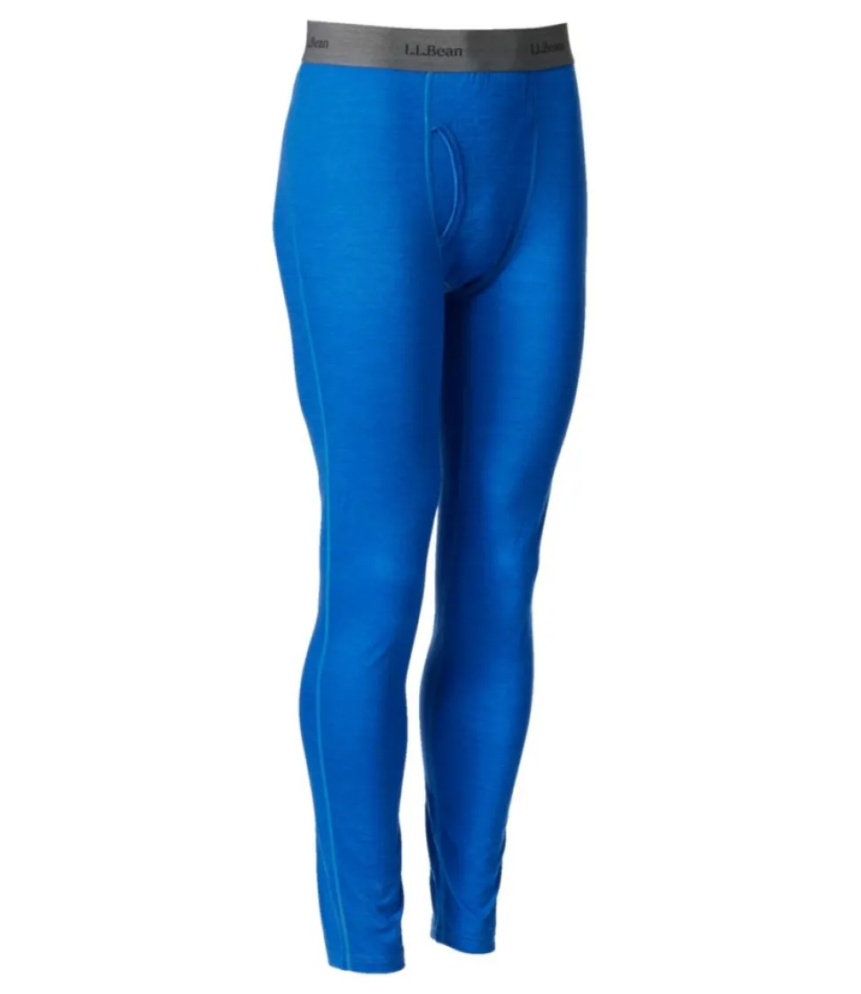 Discount L.L.Bean "Men's Cresta Wool Ultralight 150 Pant, Stripe" RegattaBlue/GlacierBlue