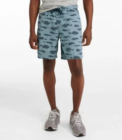 Best Sale L.L.Bean "Men's Dock Shorts, Print, 8"" CadetBlueFishPrint