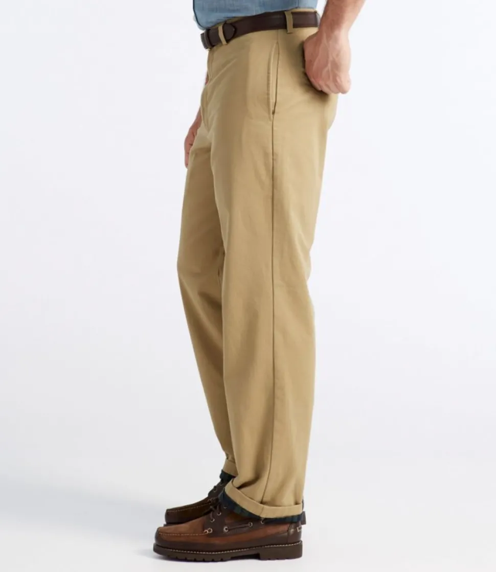 Store L.L.Bean "Men's Double L® Chinos, Natural Fit, Plain Front, Flannel-Lined"