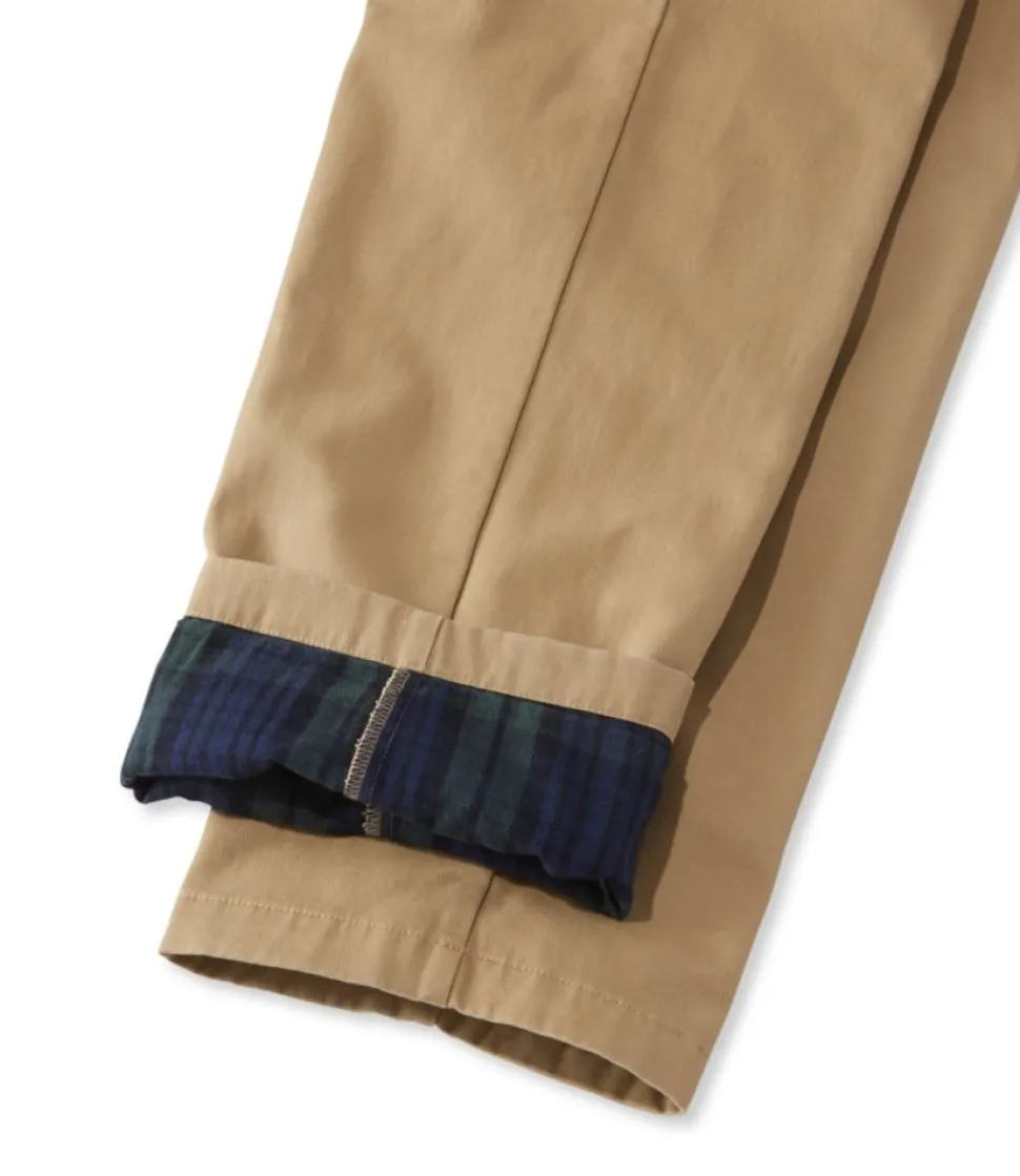 Store L.L.Bean "Men's Double L® Chinos, Natural Fit, Plain Front, Flannel-Lined"