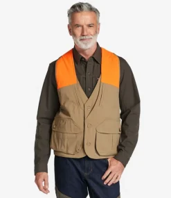 Best Sale L.L.Bean "Men's Double L® Upland Hunter's Vest, Nylon" DarkKhaki/HunterOrange