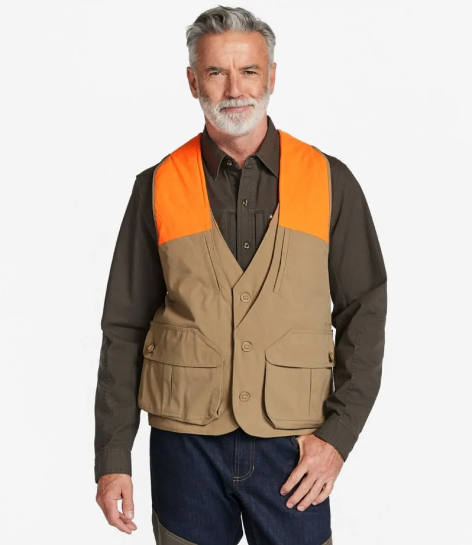 Best Sale L.L.Bean "Men's Double L® Upland Hunter's Vest, Nylon" DarkKhaki/HunterOrange