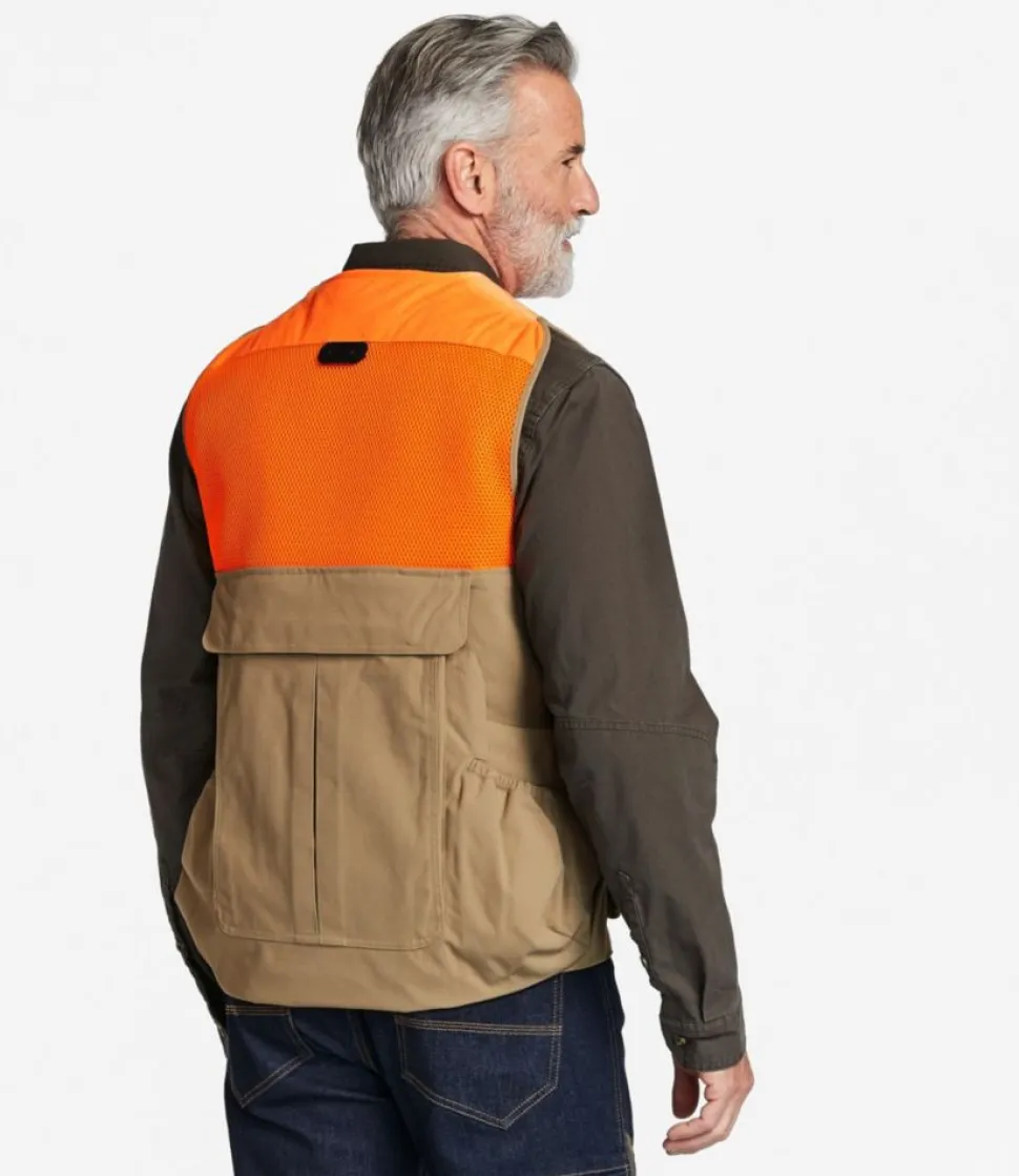 Best Sale L.L.Bean "Men's Double L® Upland Hunter's Vest, Nylon" DarkKhaki/HunterOrange
