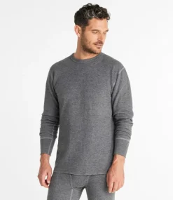 Best Sale L.L.Bean "Men's Double-Layer Underwear, Crewneck"