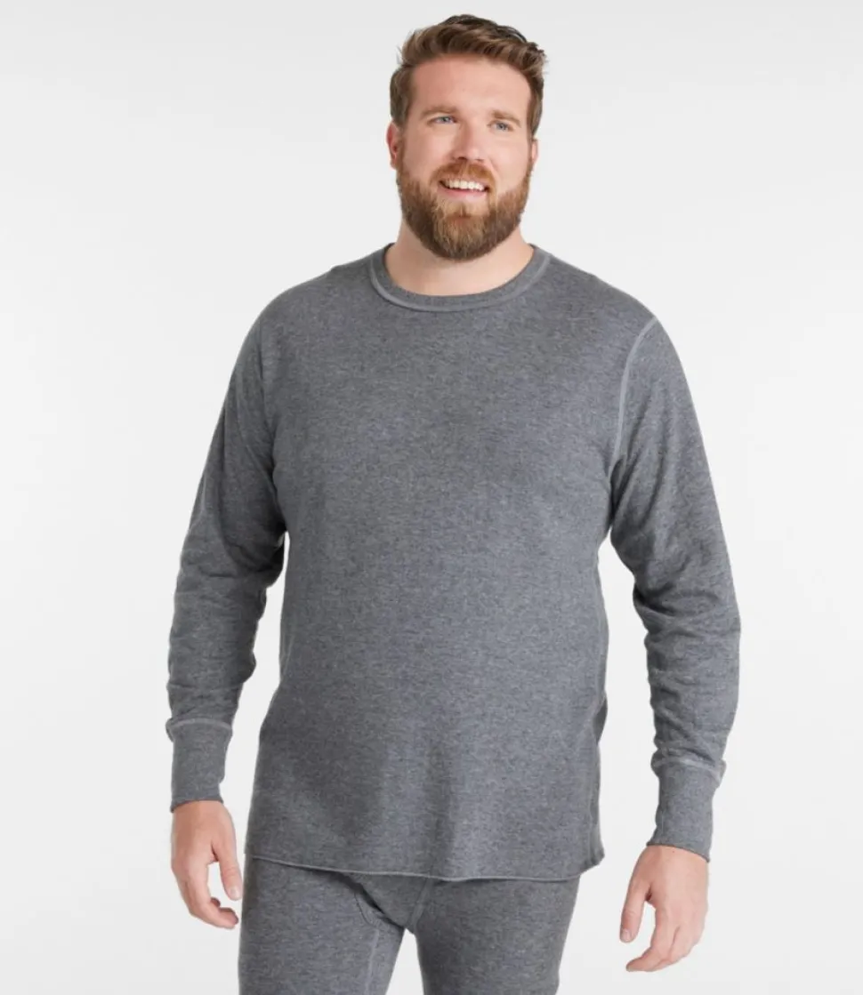 Best Sale L.L.Bean "Men's Double-Layer Underwear, Crewneck"