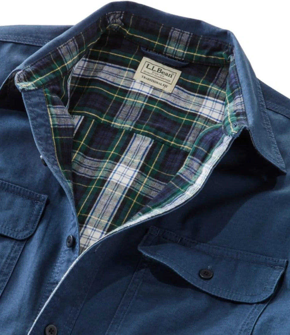 Best L.L.Bean "Men's Flannel-Lined Hurricane Shirt"