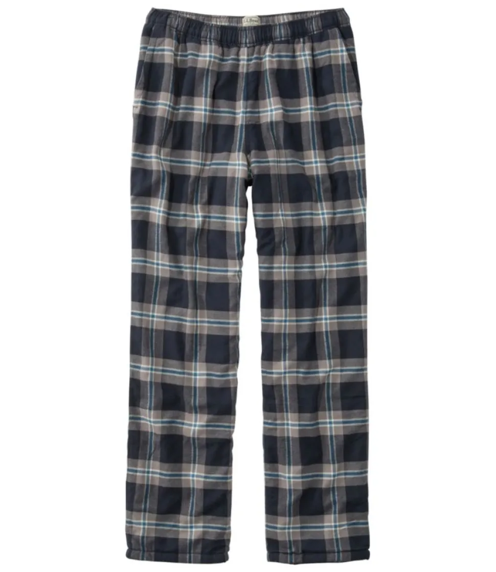 Store L.L.Bean "Men's Fleece-Lined Flannel Lounge Pants"
