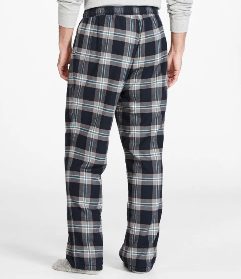 Store L.L.Bean "Men's Fleece-Lined Flannel Lounge Pants"