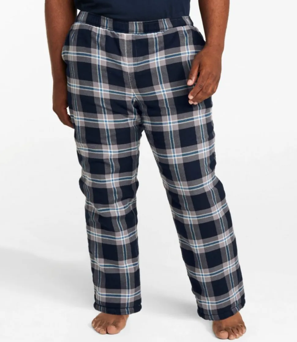 Store L.L.Bean "Men's Fleece-Lined Flannel Lounge Pants"
