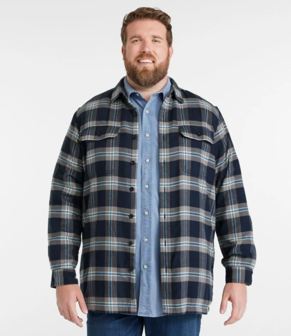 Sale L.L.Bean "Men's Fleece-Lined Flannel Shirt, Traditional Fit"