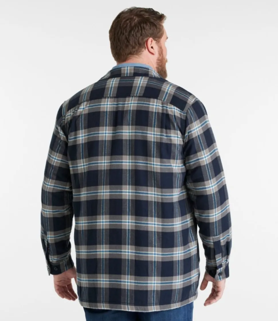 Sale L.L.Bean "Men's Fleece-Lined Flannel Shirt, Traditional Fit"