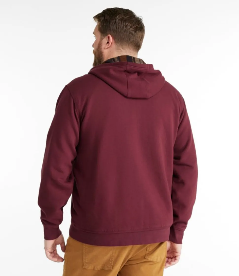 Best Sale L.L.Bean "Men's Katahdin Iron Works® Hooded Sweatshirt, Flannel-Lined"