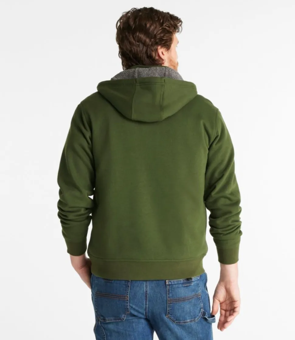 Fashion L.L.Bean "Men's Katahdin Iron Works® Half-Zip Sweatshirt, Hooded, Fleece-Lined"