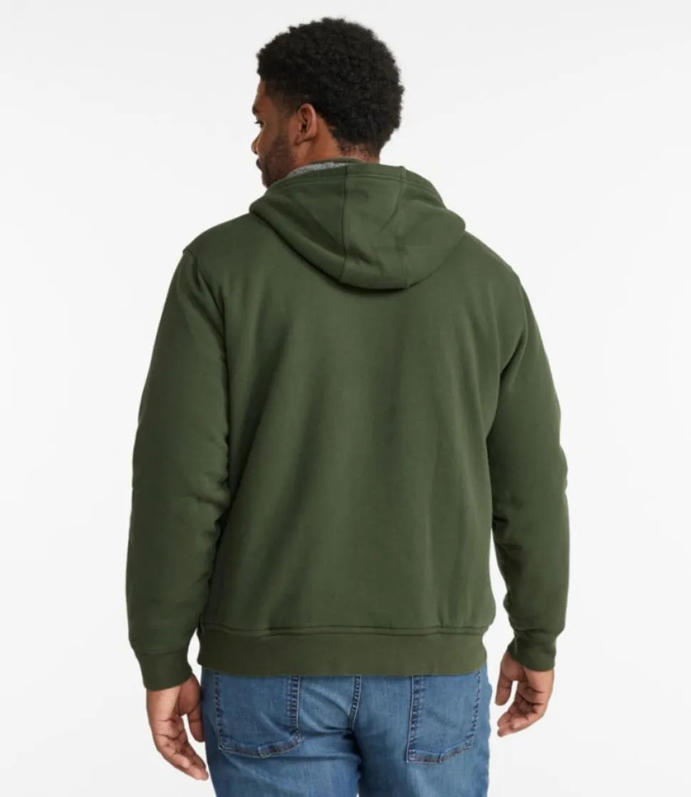 Fashion L.L.Bean "Men's Katahdin Iron Works® Half-Zip Sweatshirt, Hooded, Fleece-Lined"