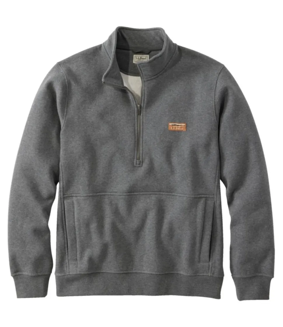 Fashion L.L.Bean "Men's Katahdin Iron Works® Half-Zip Sweatshirt, Utility"