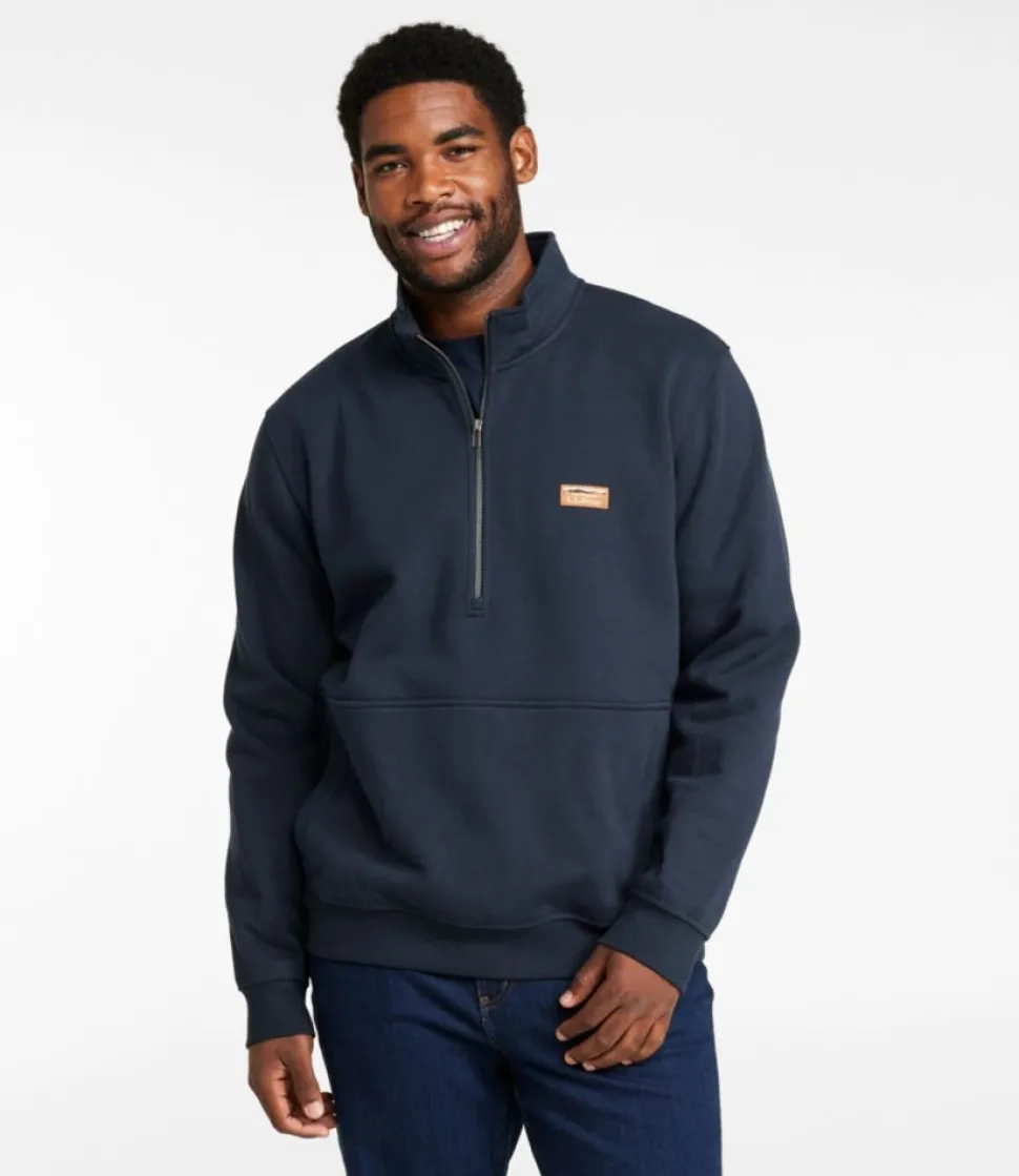 Fashion L.L.Bean "Men's Katahdin Iron Works® Half-Zip Sweatshirt, Utility"