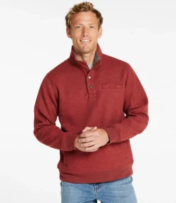 New L.L.Bean "Men's Katahdin Iron Works Bonded Waffle Fleece, Mockneck"