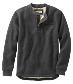Discount L.L.Bean "Men's Katahdin Iron Works® Bonded Waffle Fleece Henley"