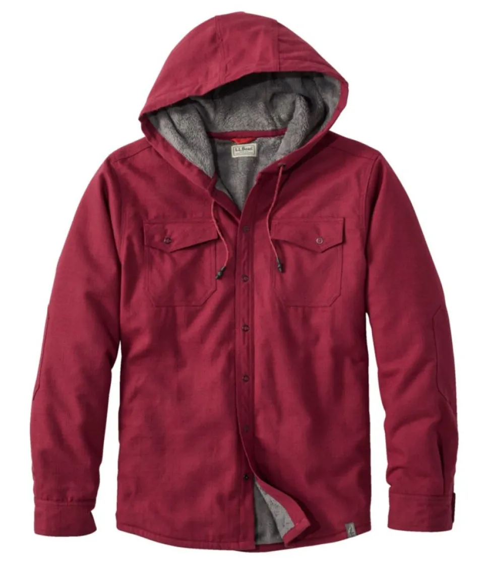 Clearance L.L.Bean "Men's Katahdin Performance Flannel Shirt, Hi-Pile Fleece Lined"
