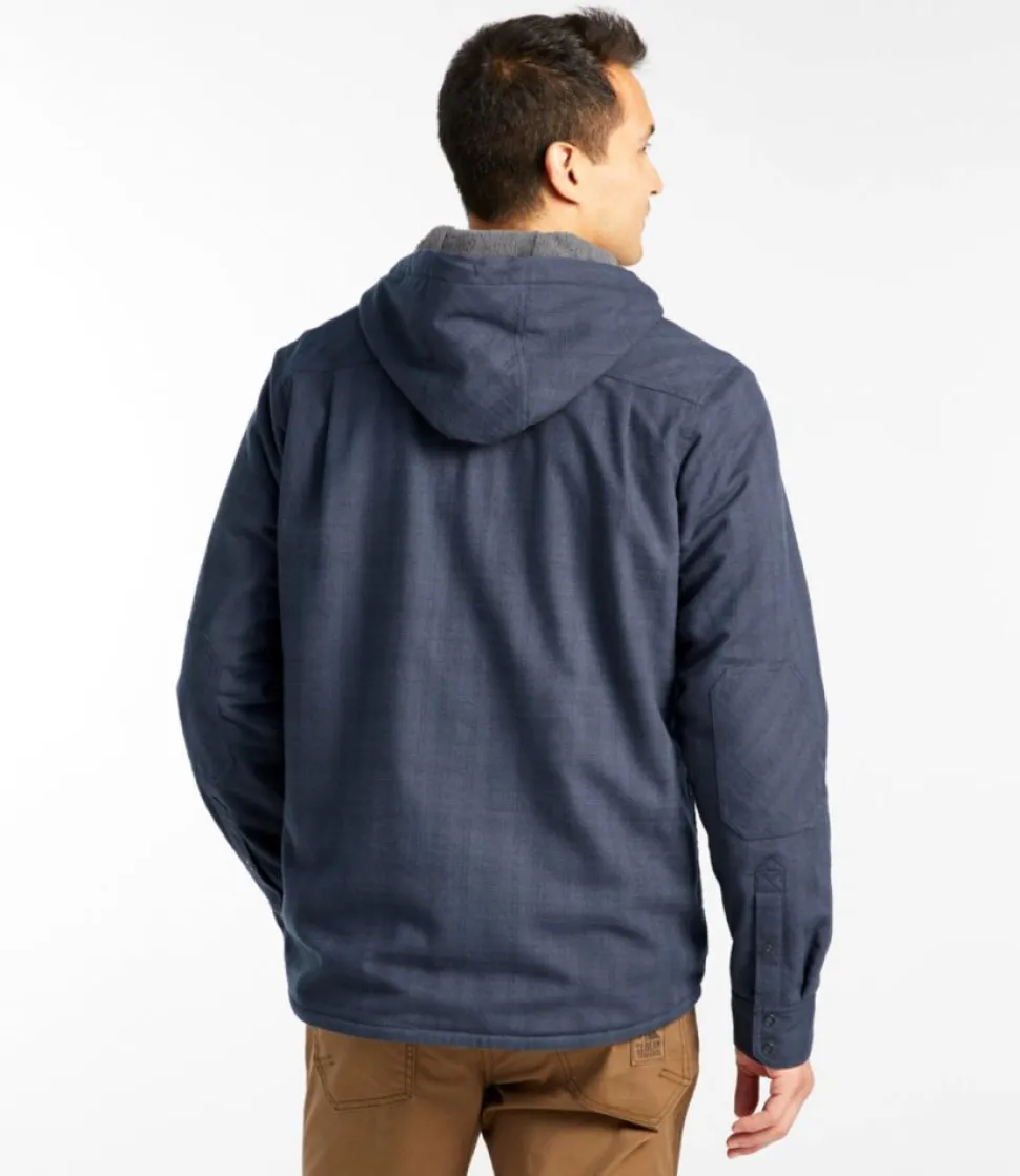 Clearance L.L.Bean "Men's Katahdin Performance Flannel Shirt, Hi-Pile Fleece Lined"
