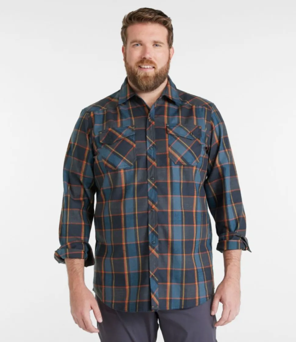Fashion L.L.Bean "Men's Katahdin Performance Flannel Shirt, Slightly Fitted"
