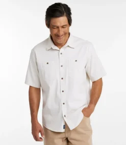 Shop L.L.Bean "Men's Lakewashed Camp Shirt, Short-Sleeve, Traditional Untucked Fit"