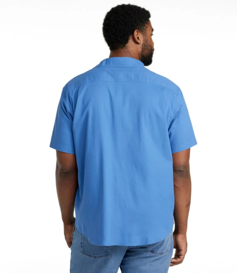 Shop L.L.Bean "Men's Lakewashed Camp Shirt, Short-Sleeve, Traditional Untucked Fit"