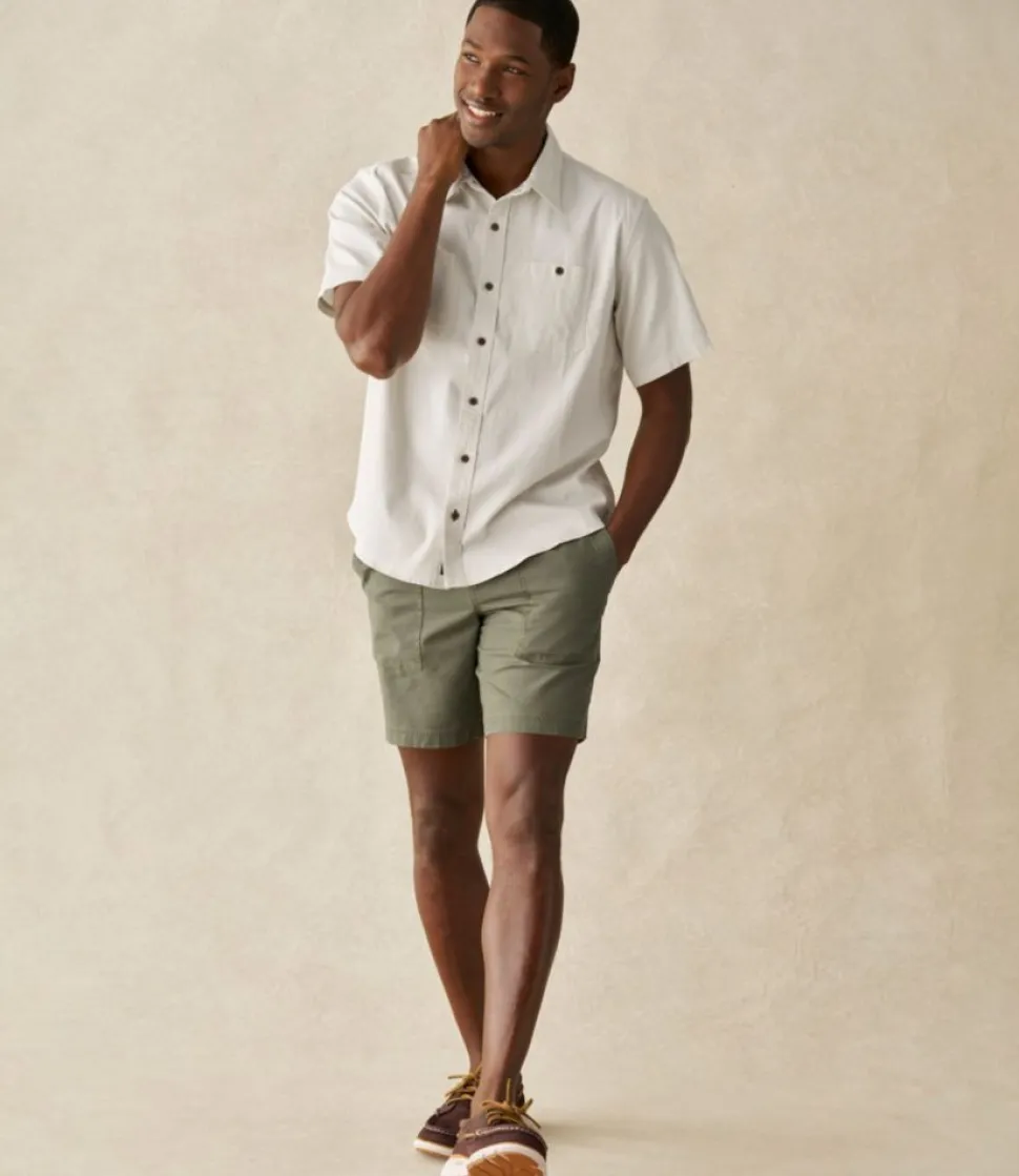Shop L.L.Bean "Men's Lakewashed Camp Shirt, Short-Sleeve, Traditional Untucked Fit"