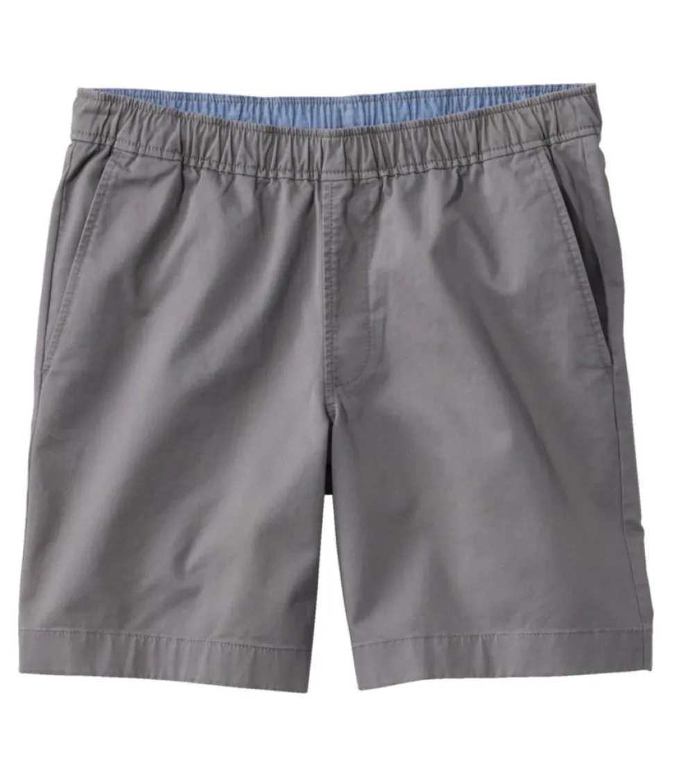 Flash Sale L.L.Bean "Men's Lakewashed Stretch Khaki Shorts, Pull-On, 8""
