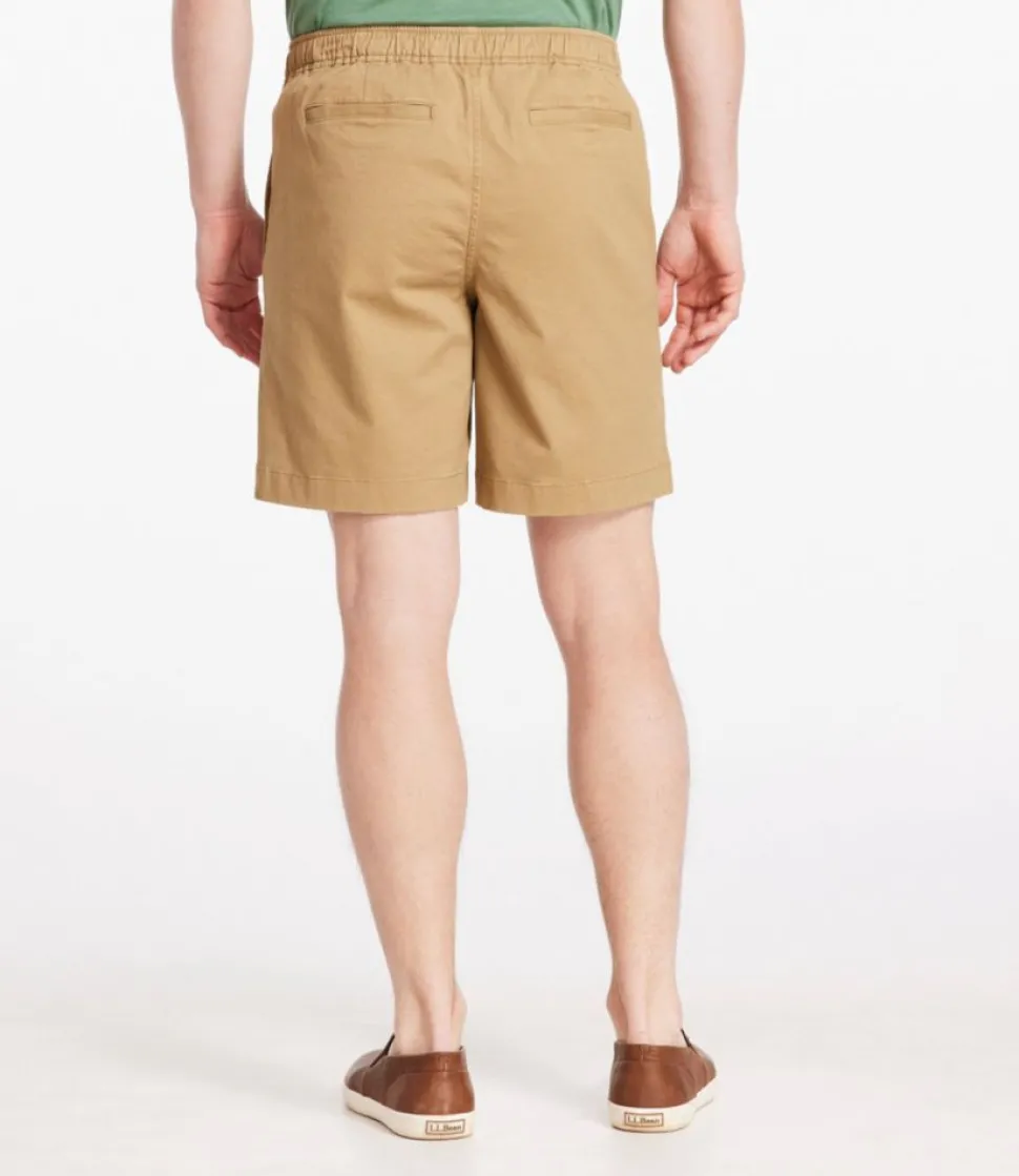 Flash Sale L.L.Bean "Men's Lakewashed Stretch Khaki Shorts, Pull-On, 8""