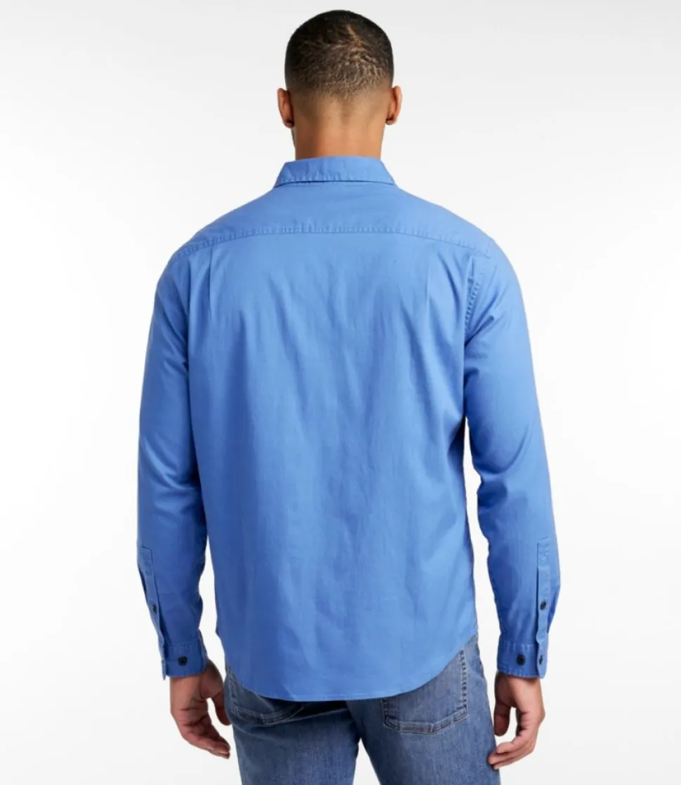 Flash Sale L.L.Bean "Men's Lakewashed Twill Shirt, Traditional Untucked Fit"