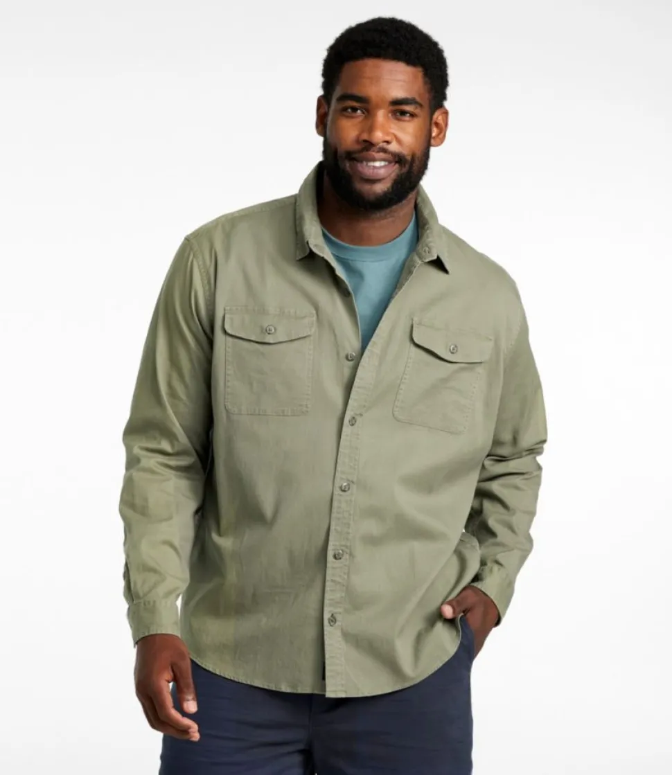 Flash Sale L.L.Bean "Men's Lakewashed Twill Shirt, Traditional Untucked Fit"