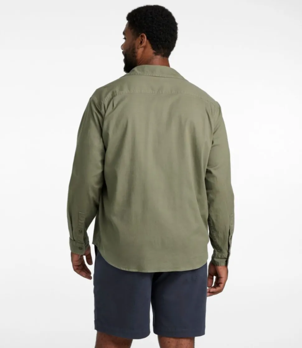 Flash Sale L.L.Bean "Men's Lakewashed Twill Shirt, Traditional Untucked Fit"