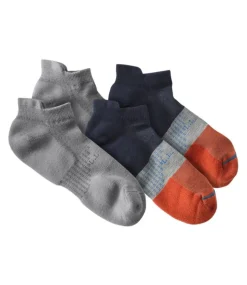 Store L.L.Bean "Men's Athletic Socks, Two-Pack" OrangeSpice+Graphite