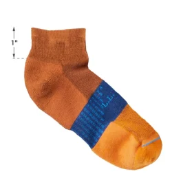 Store L.L.Bean "Men's Athletic Socks, Two-Pack" OrangeSpice+Graphite