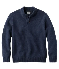 Hot L.L.Bean "Men's Classic Ragg Wool Sweater, Henley"