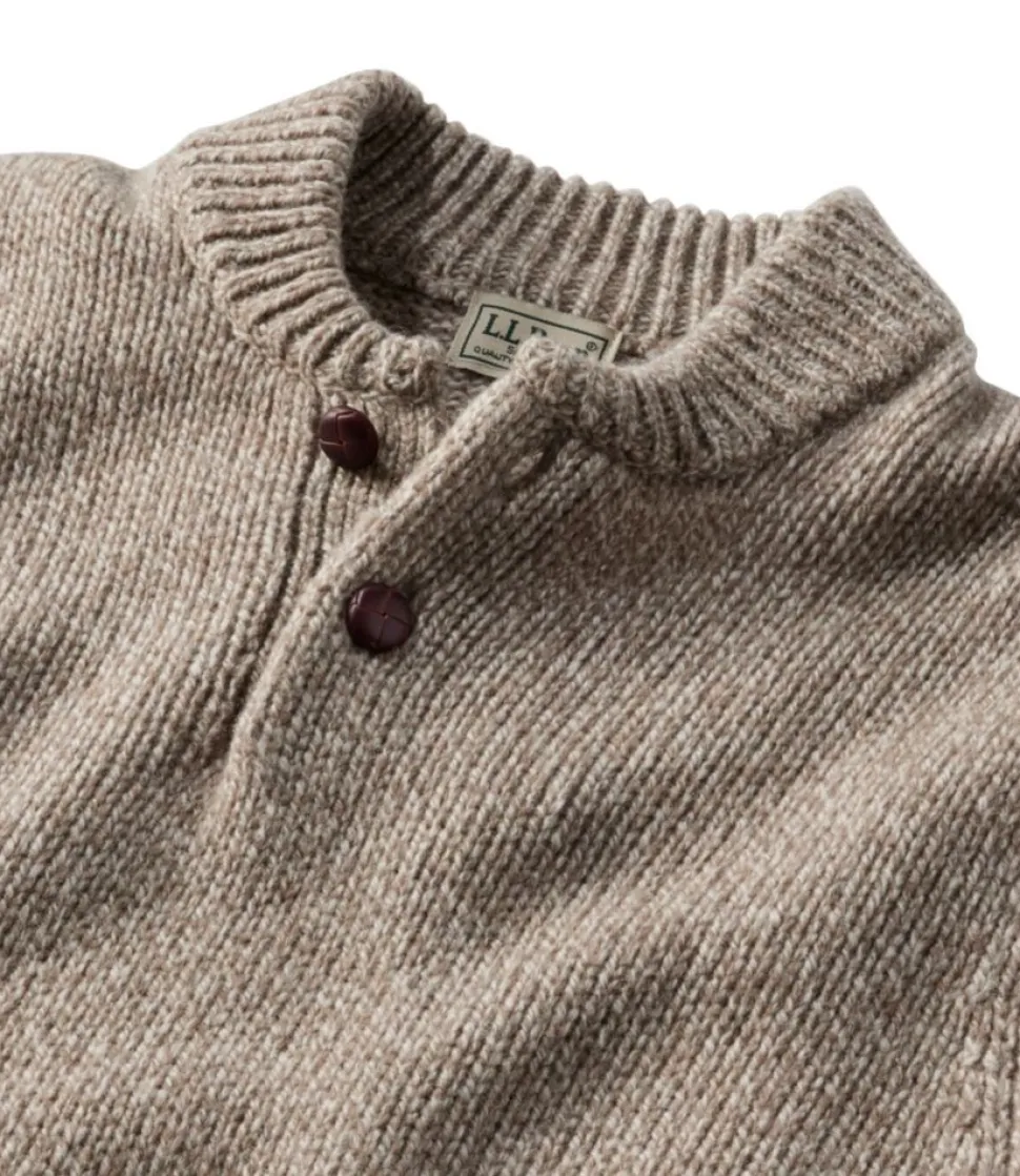 Hot L.L.Bean "Men's Classic Ragg Wool Sweater, Henley"