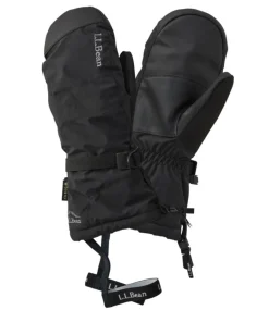 Sale L.L.Bean "Men's GORE-TEX PrimaLoft Ski Mittens" Black