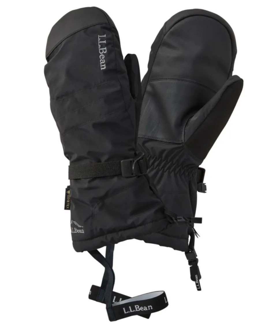 Sale L.L.Bean "Men's GORE-TEX PrimaLoft Ski Mittens" Black