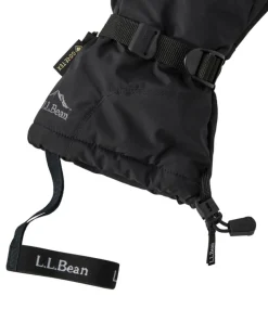 Sale L.L.Bean "Men's GORE-TEX PrimaLoft Ski Mittens" Black