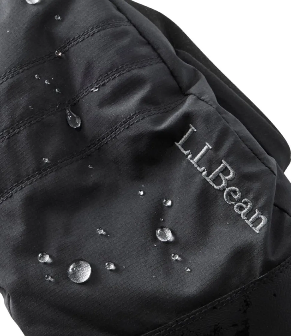 Sale L.L.Bean "Men's GORE-TEX PrimaLoft Ski Mittens" Black
