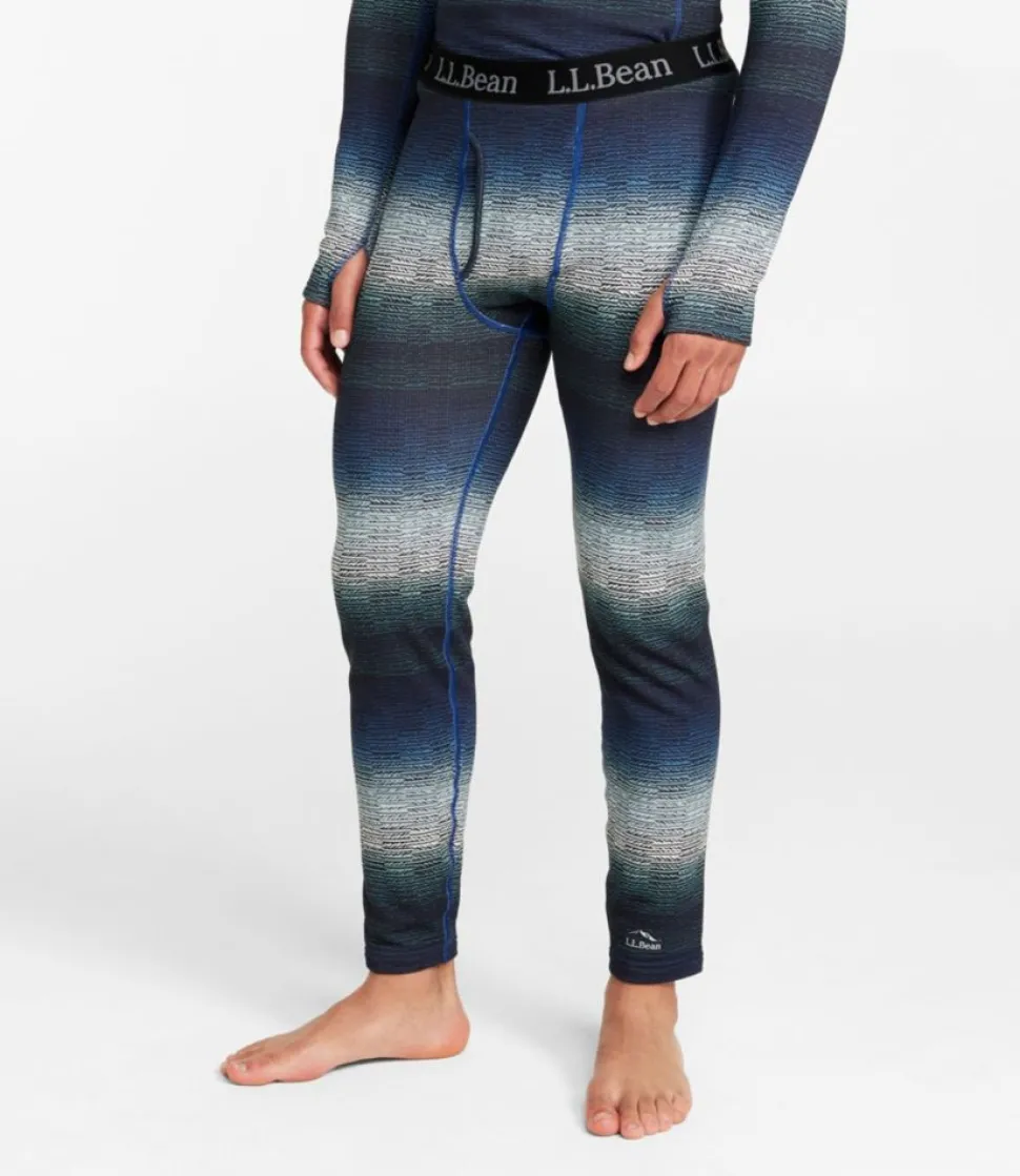 Store L.L.Bean "Men's Heavyweight Base Layer Pants, Print" MidnightBlackOmbre