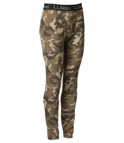 New L.L.Bean "Men's Heavyweight Base Layer Pant, Print" KelpGreenCamo